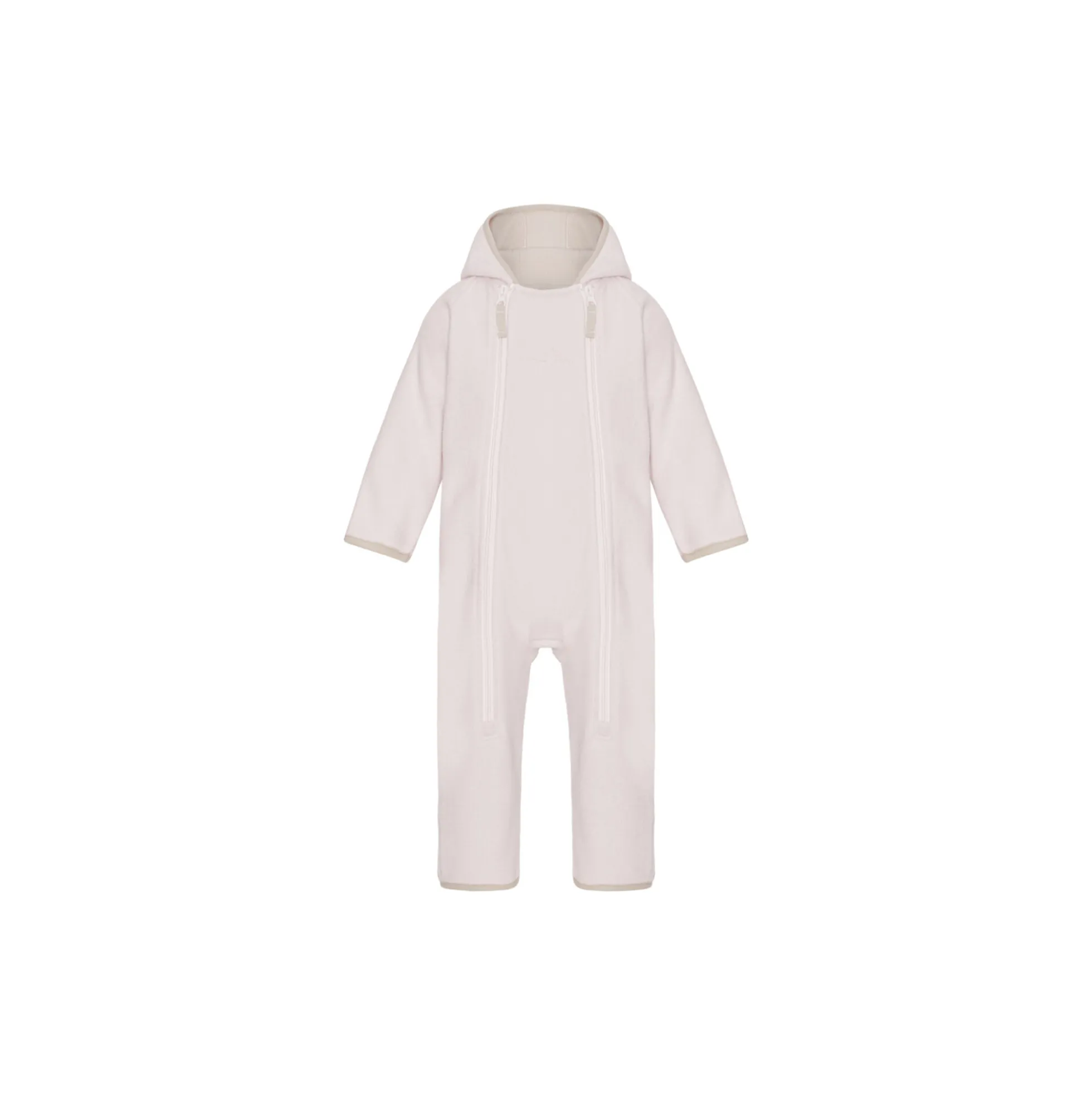 Doubleface Fleece Babysuit, rose powder/kit