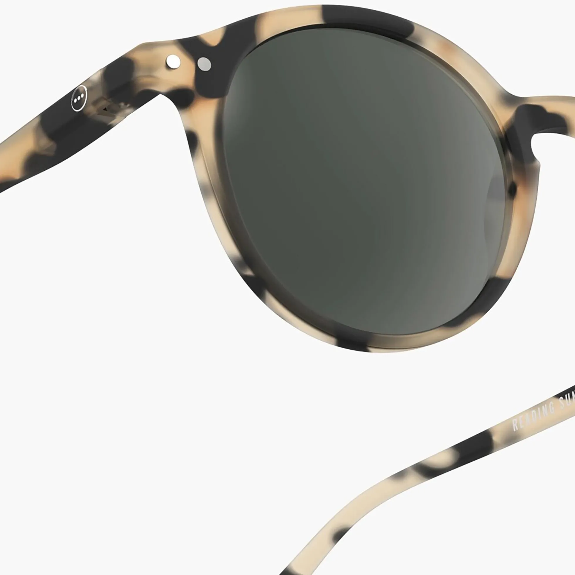 #D READING SUN solbriller, light tortoise