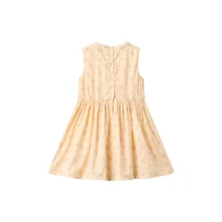 Dress Elma, barely apricot flowers