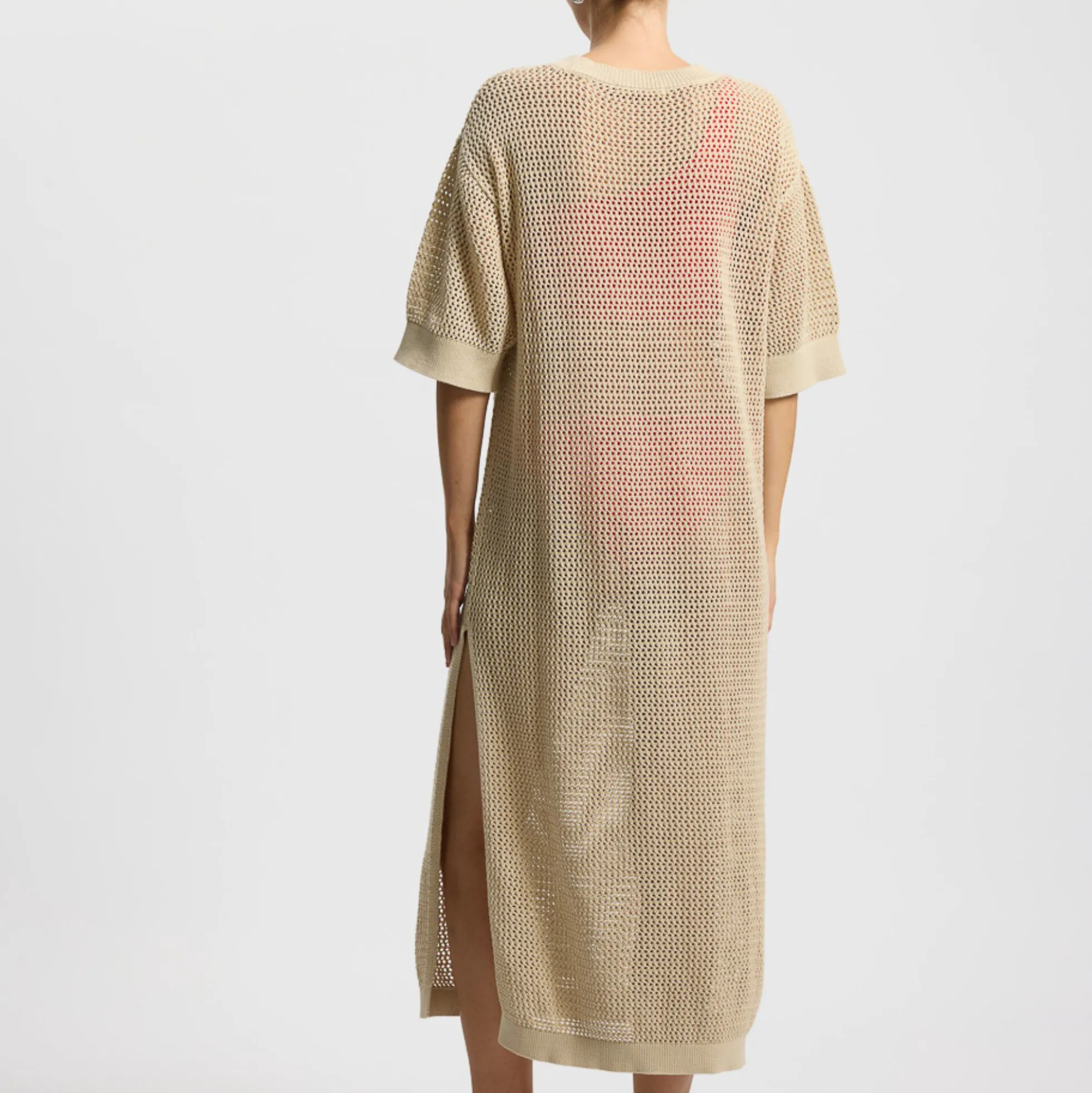 Dress Knitted Loop, oyster grey