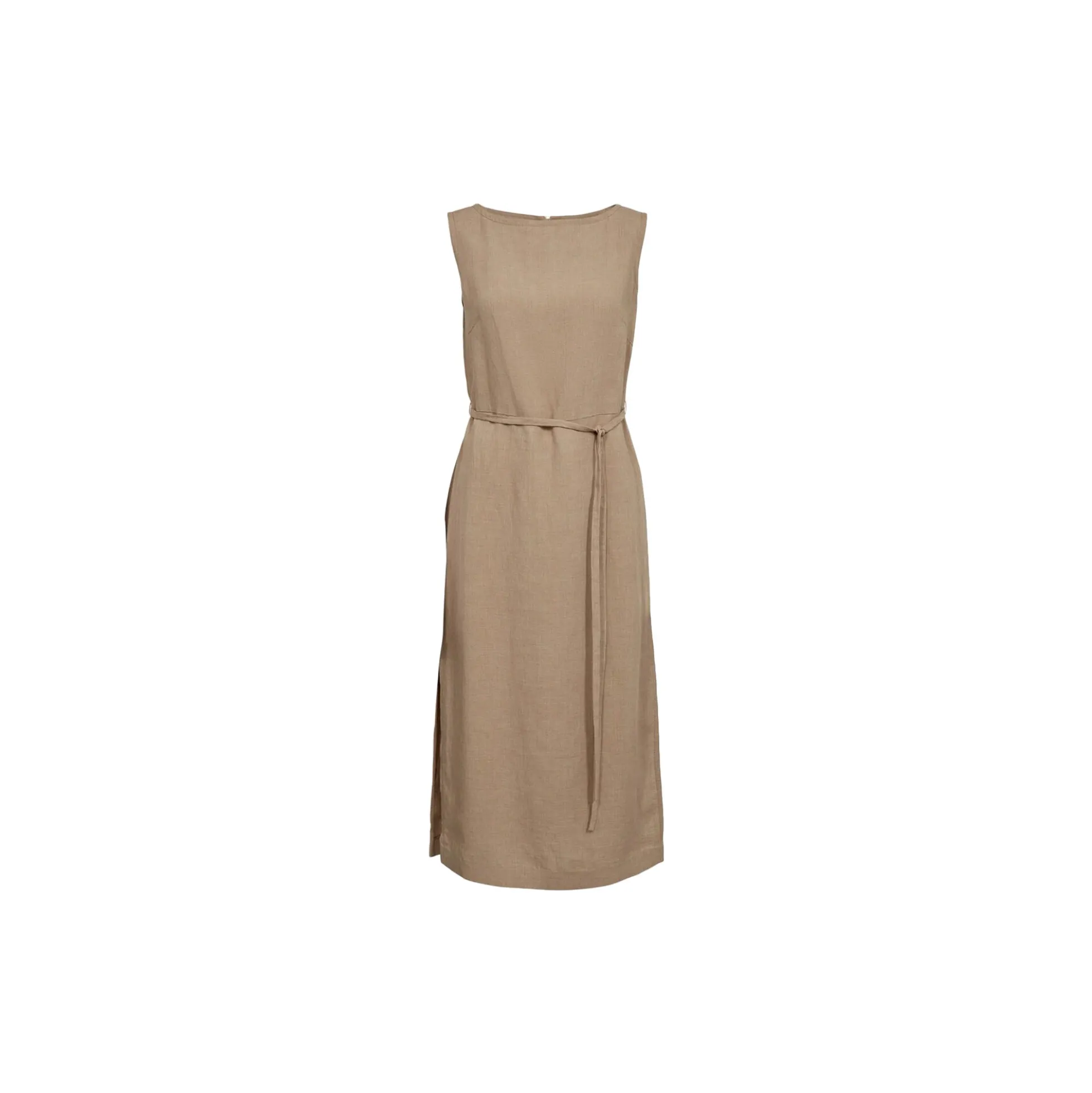 Dress Straight With Belt, minorca cammello