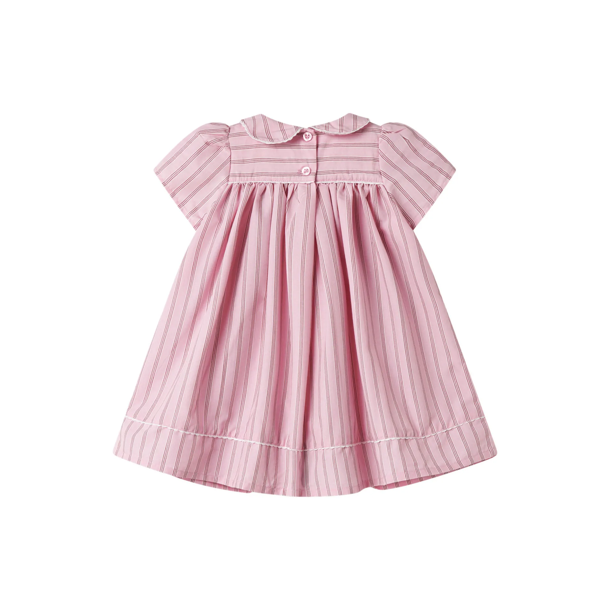 Dulla Dress, bonbon pink stripes