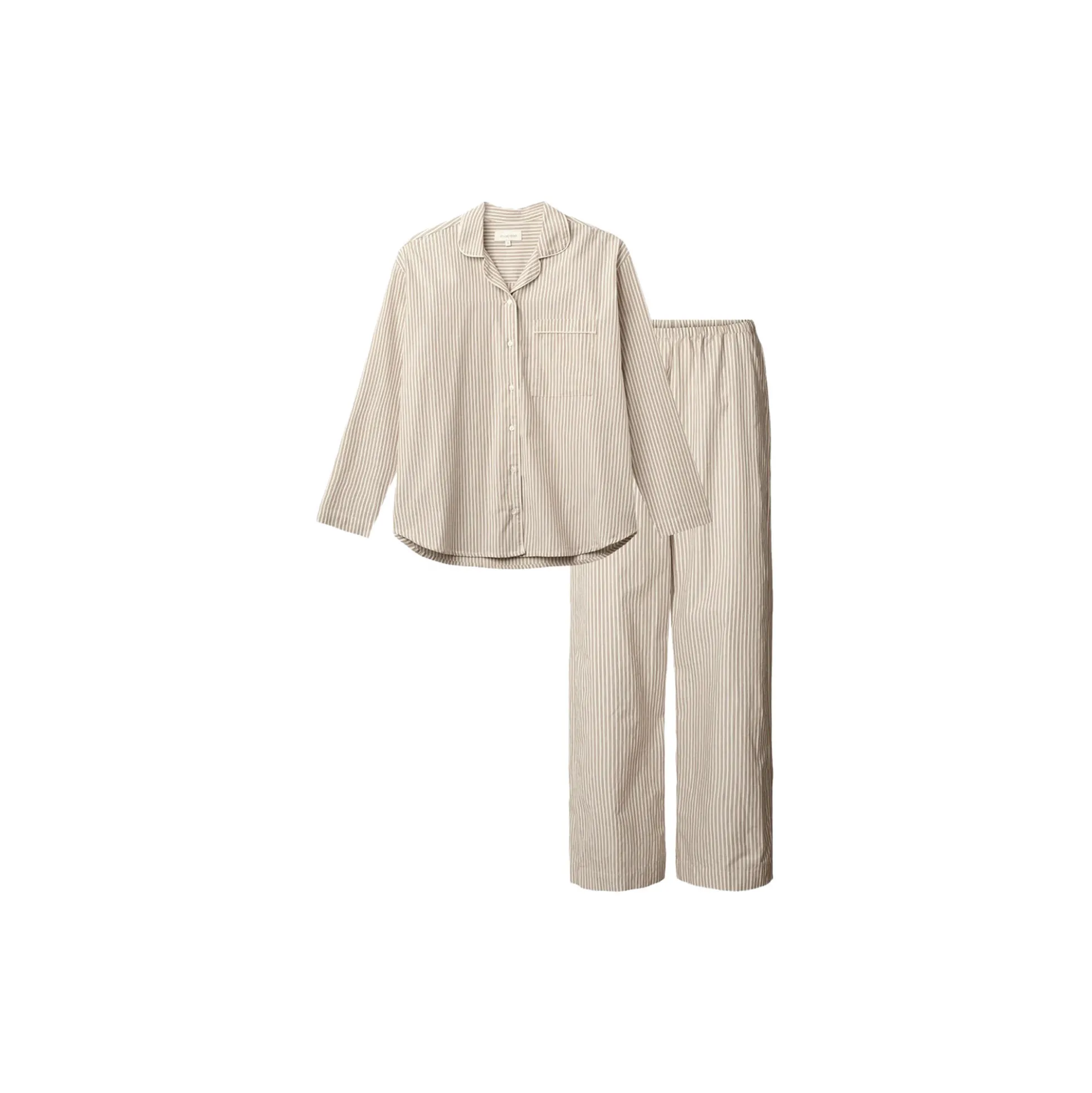Edith pyjamas, brown beach stripe