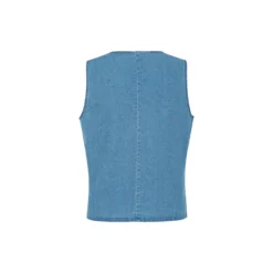 ELENORA denim vest, light denim blue