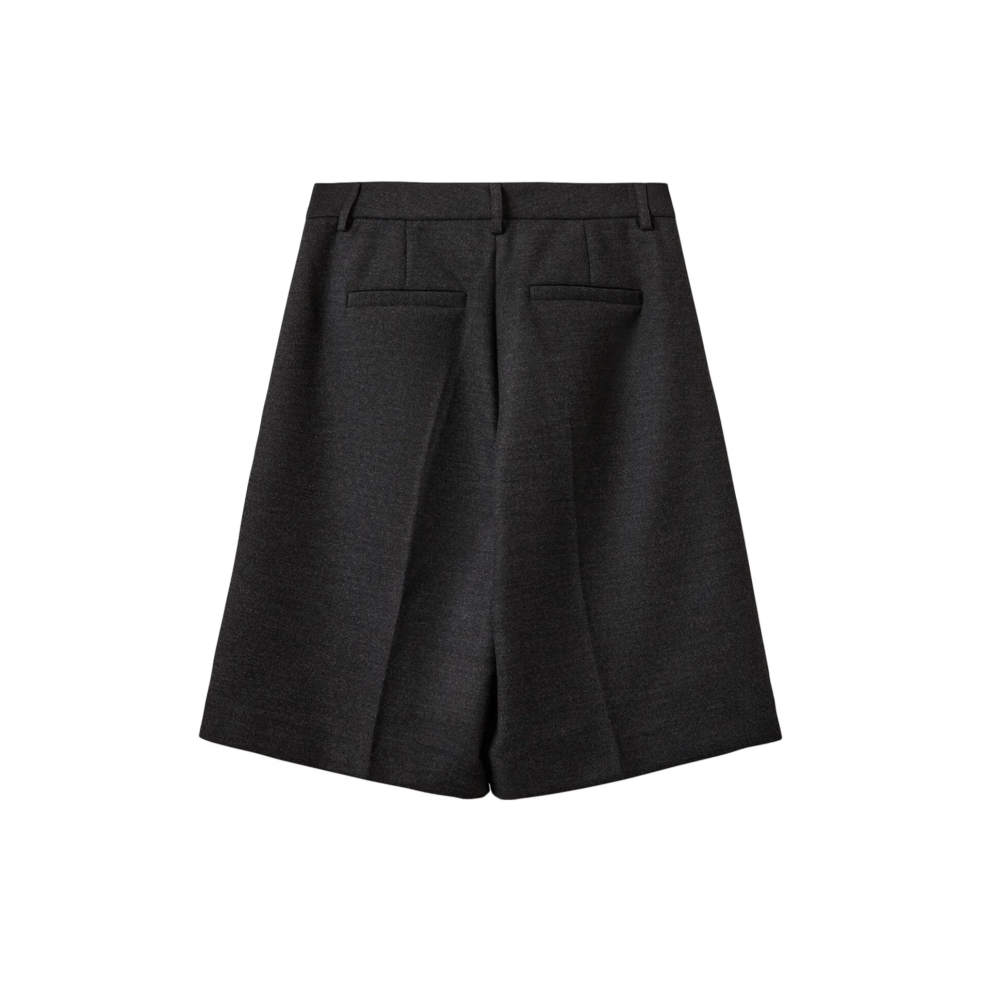 ELSYSW BERMUDA SUITING SHORTS, dark grey