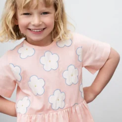 Embroidery Dress, peach