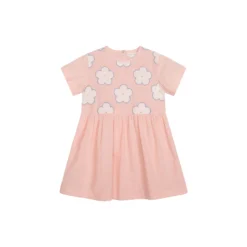 Embroidery Dress, peach