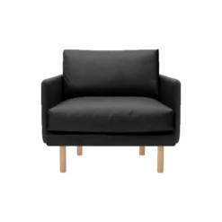 Emo lænestol, Dakar Black/naturolieret eg