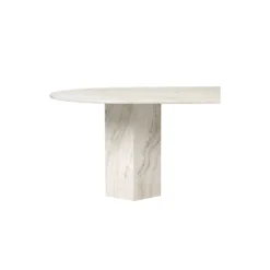 Epic Elliptical Dining Table, neutral white