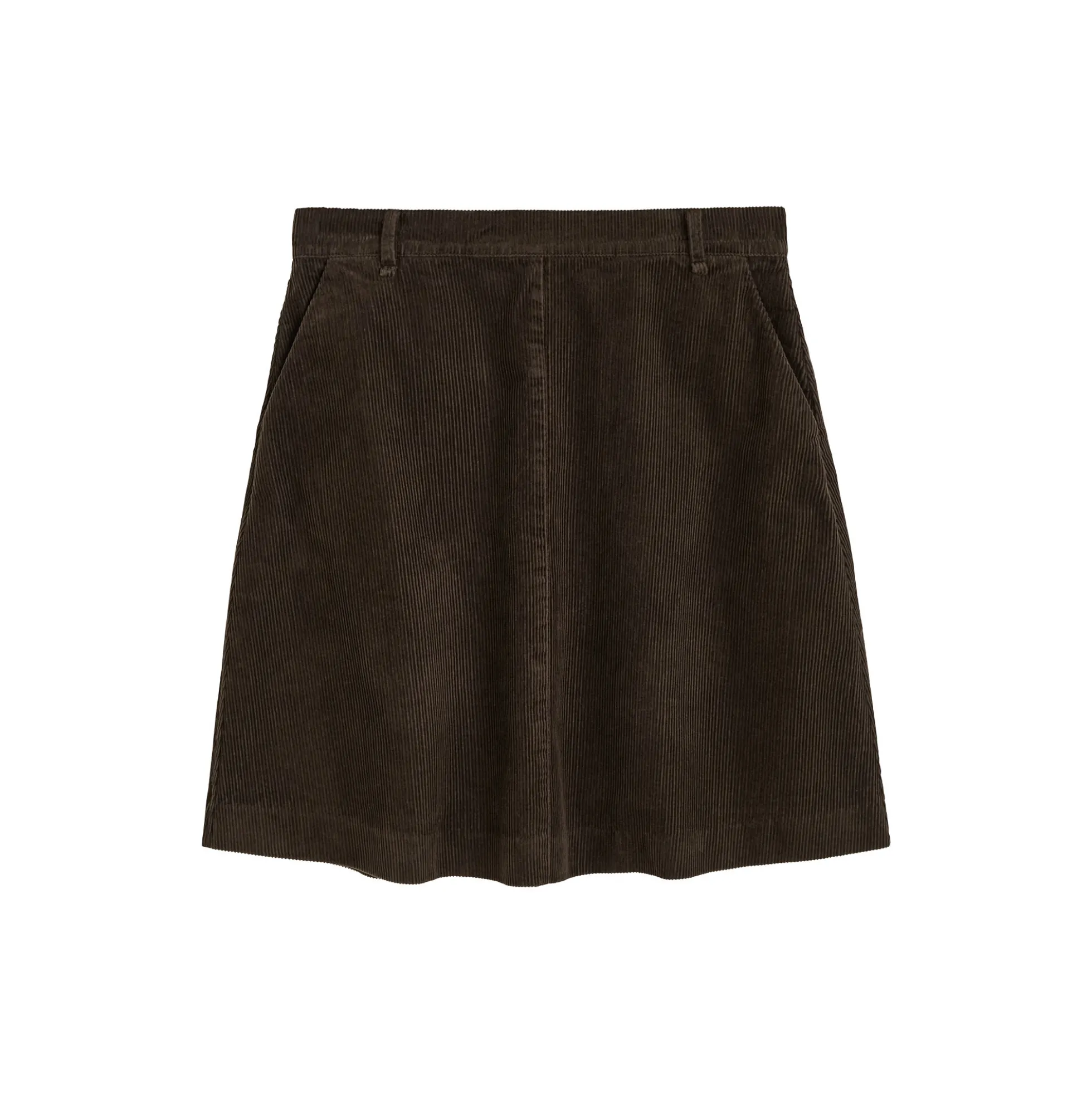 Estelle Skirt Short Corduroy, smokey brown