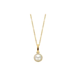 EUPHORIA PEARL HALSKÆDE, forgyldt