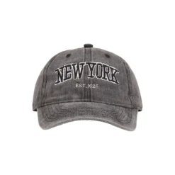 Everyday New York Cap, washed black