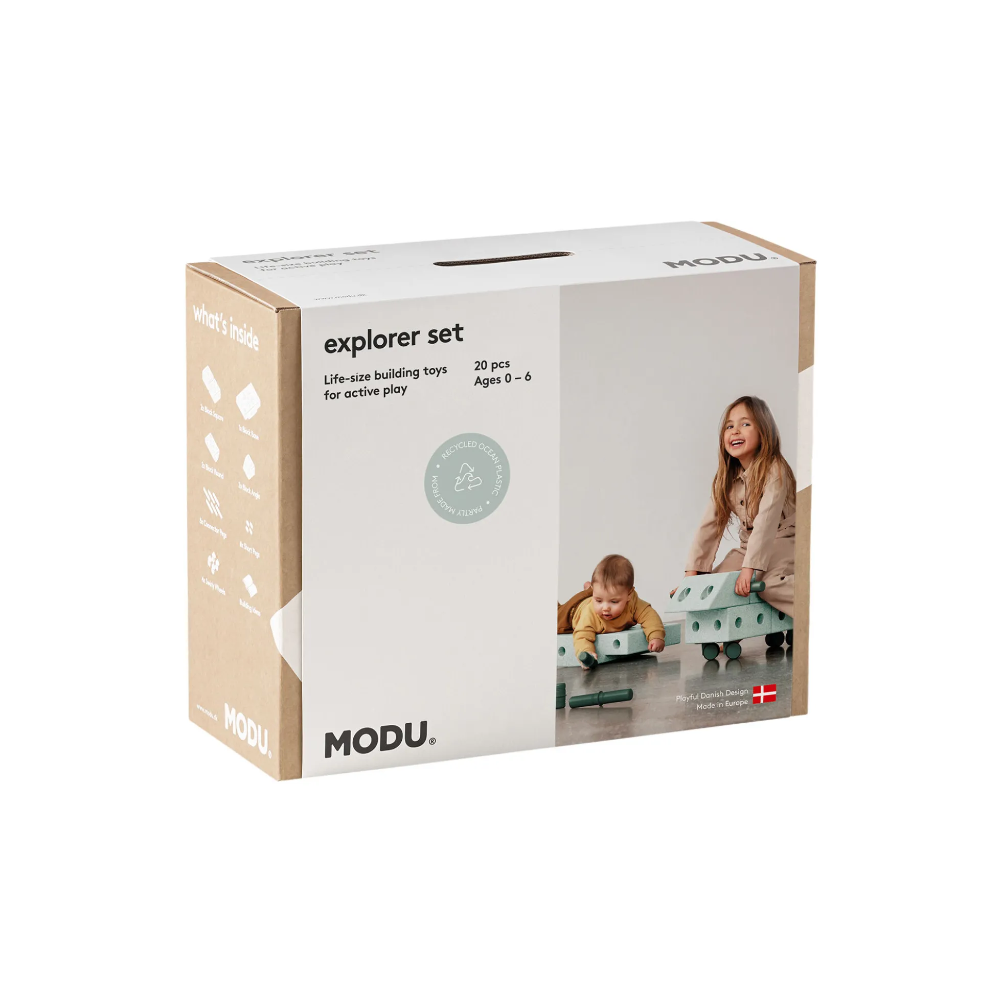 Explorer sæt, ocean mint/forest green