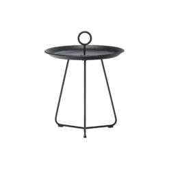 EYELET bakkebord, black