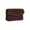 FaithMBG Coin Purse Suede, dark brown