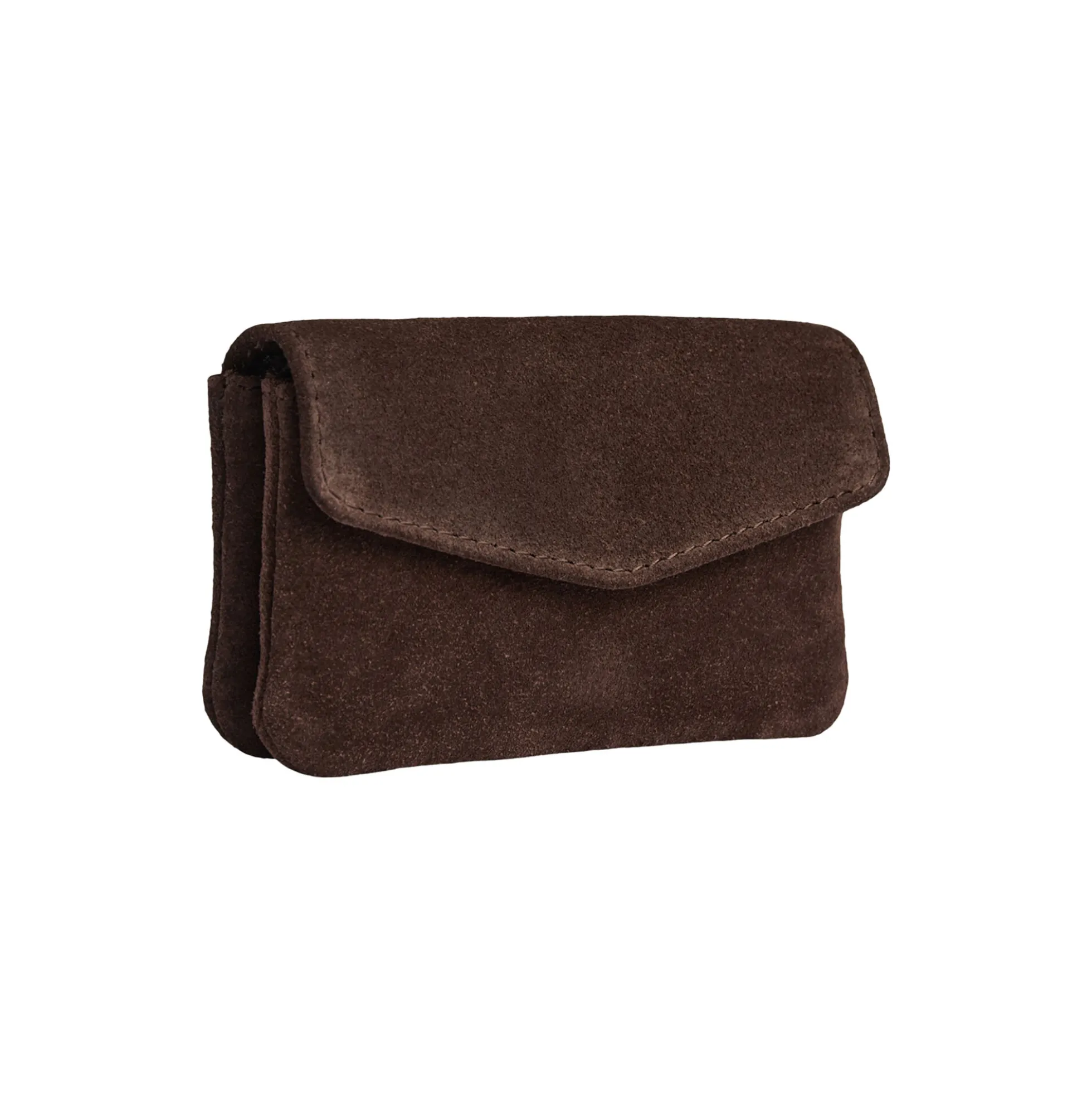 FaithMBG Coin Purse Suede, dark brown