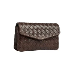 FaithMBG Coin Purse Weave, dark brown