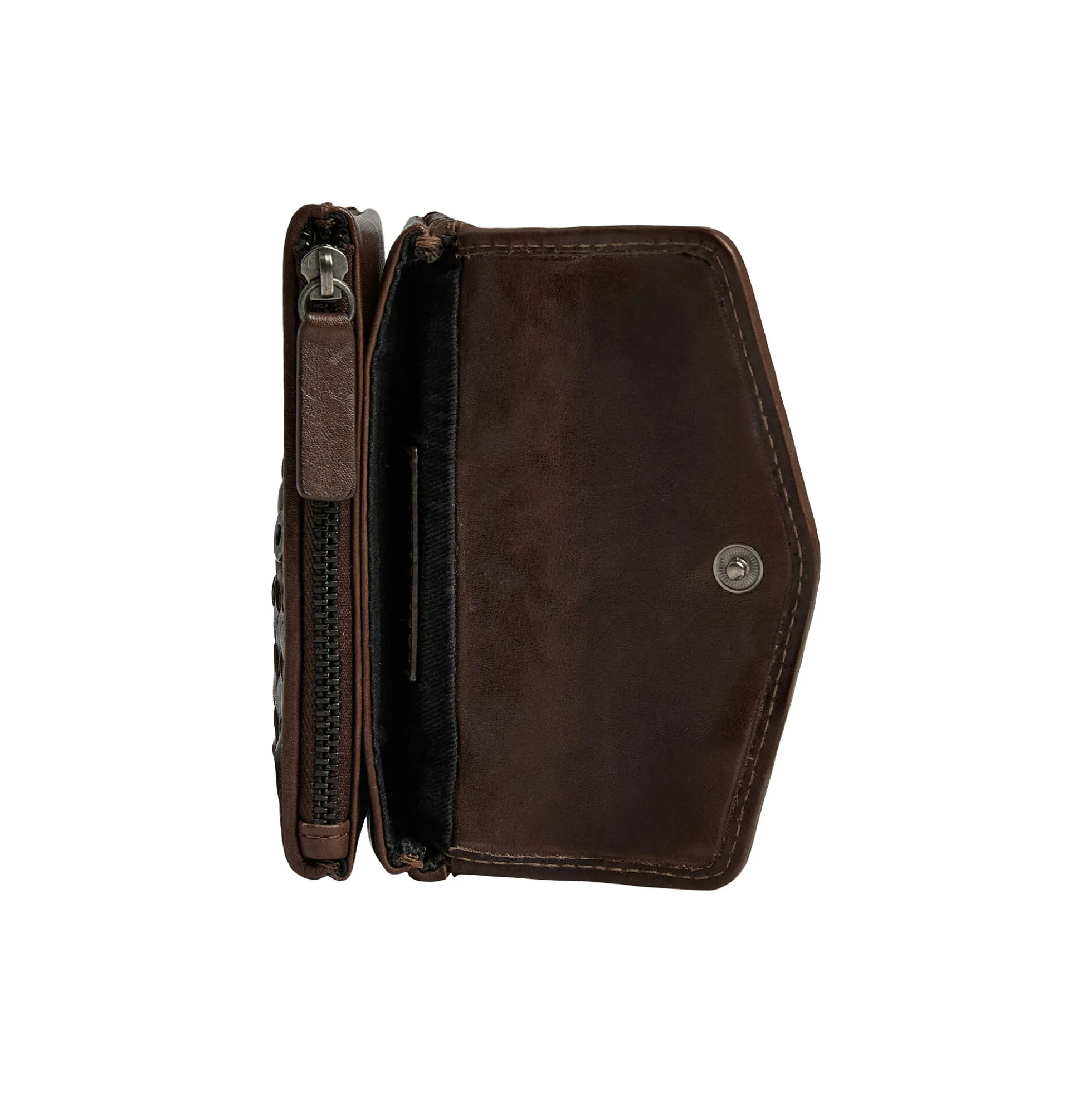 FaithMBG Coin Purse Weave, dark brown
