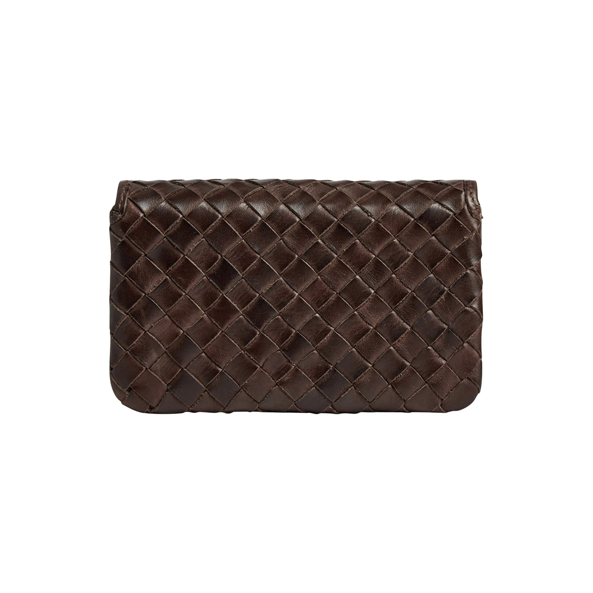 FaithMBG Coin Purse Weave, dark brown