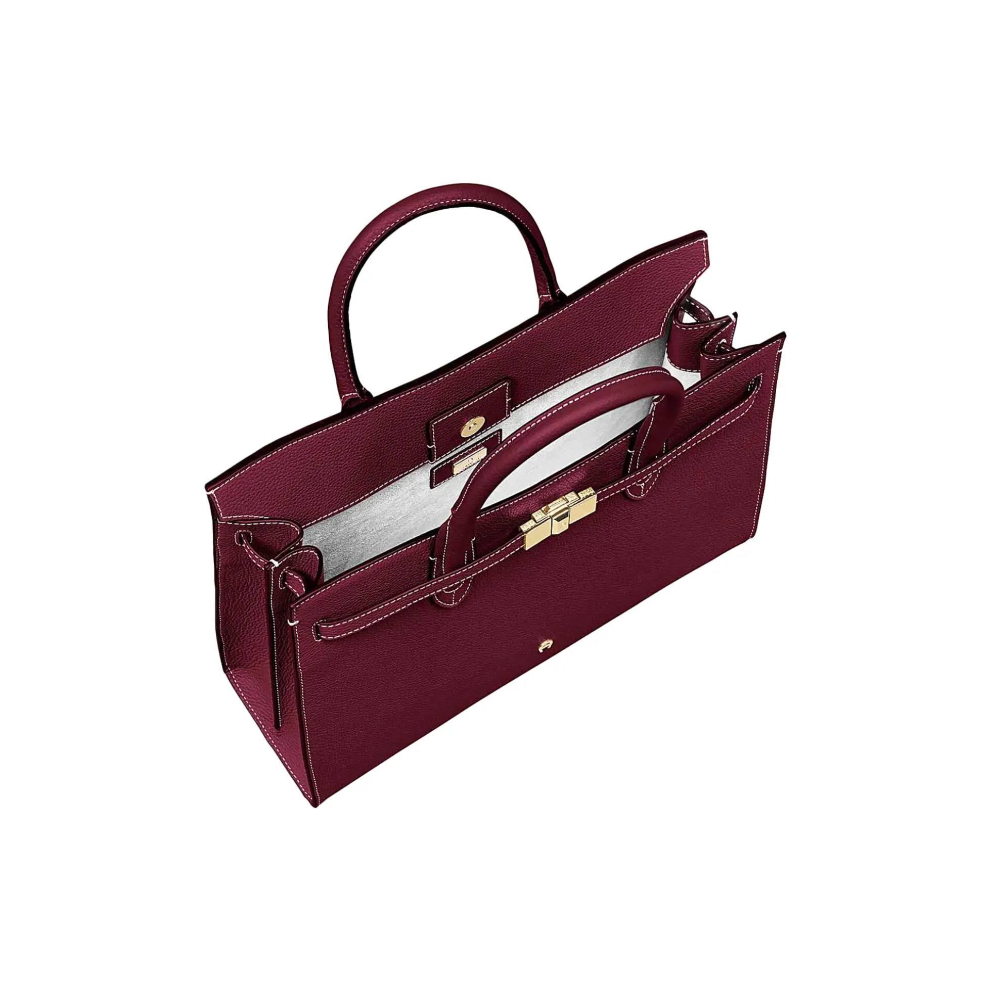 Farah Handbag L, burgundy