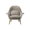 FF1770 Swoon Lounge Chair, Sunniva 717/lakeret eg
