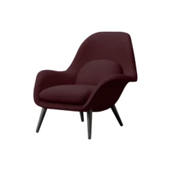FF1770 Swoon Lounge Chair, Sunniva 662/sortlakeret eg