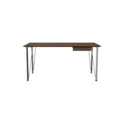FH3605™ skrivebord med skuffe, walnut/chrome