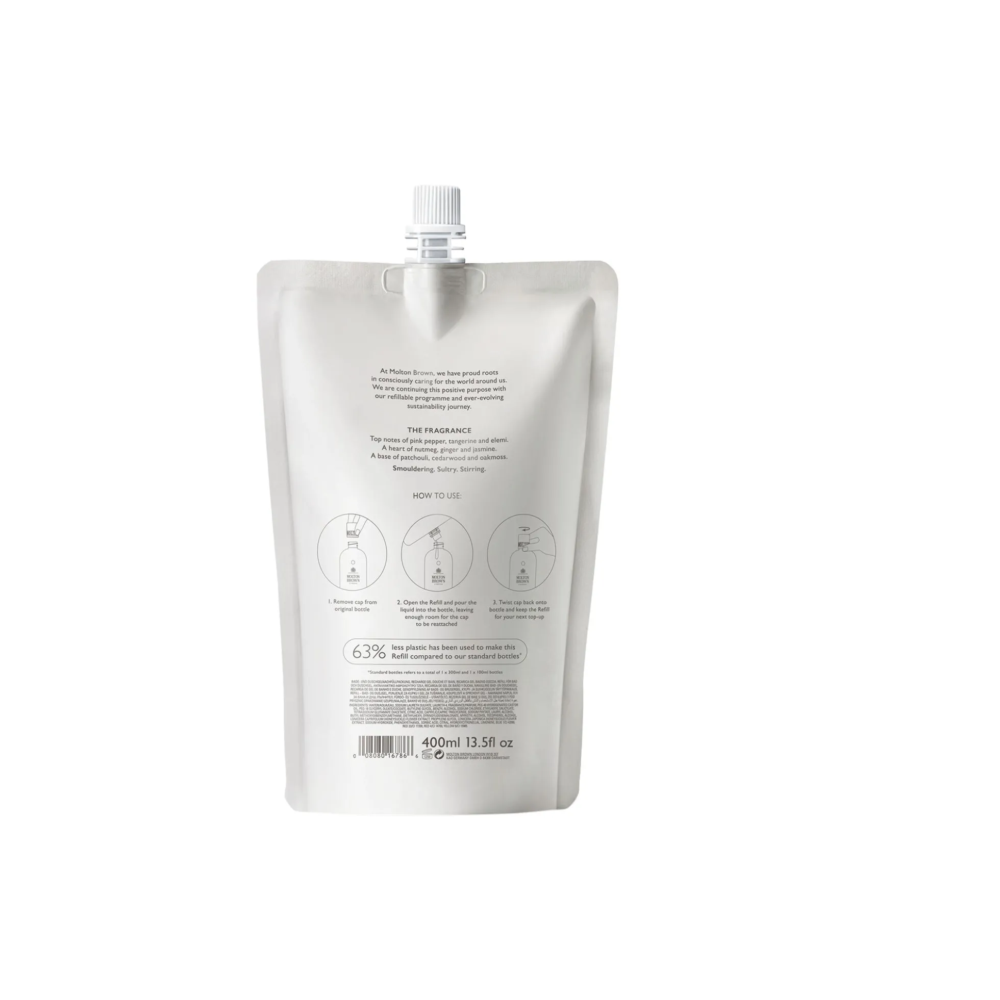 Fiery Pink Pepper Bath & Shower Gel Refill