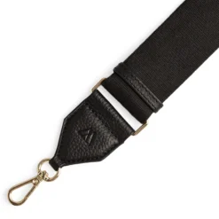 FinleyMBG Guiter Strap Gold, black w/black