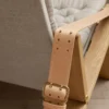 FK11 Plico loungestol, hvidolieret eg/natur