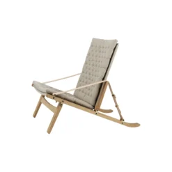 FK11 Plico loungestol, hvidolieret eg/natur