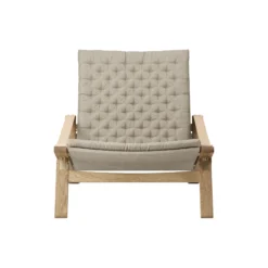 FK11 Plico loungestol, hvidolieret eg/natur