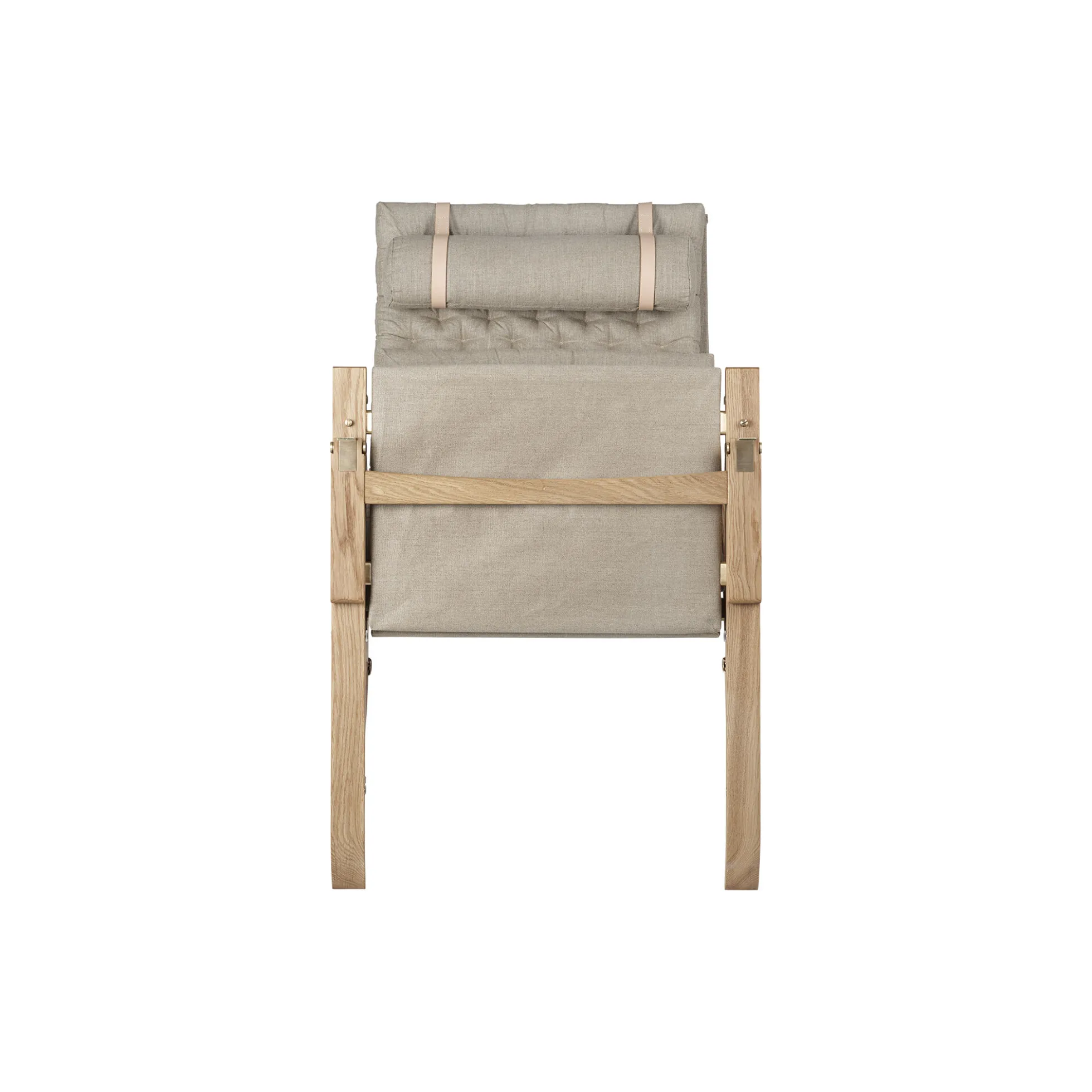 FK10 Plico loungestol, hvidolieret eg/natur