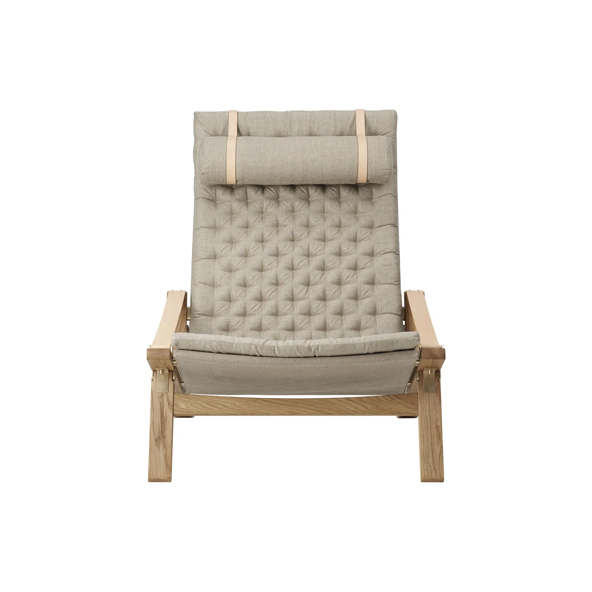 FK10 Plico loungestol, hvidolieret eg/natur