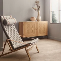 FK10 Plico loungestol, olieret eg/natur