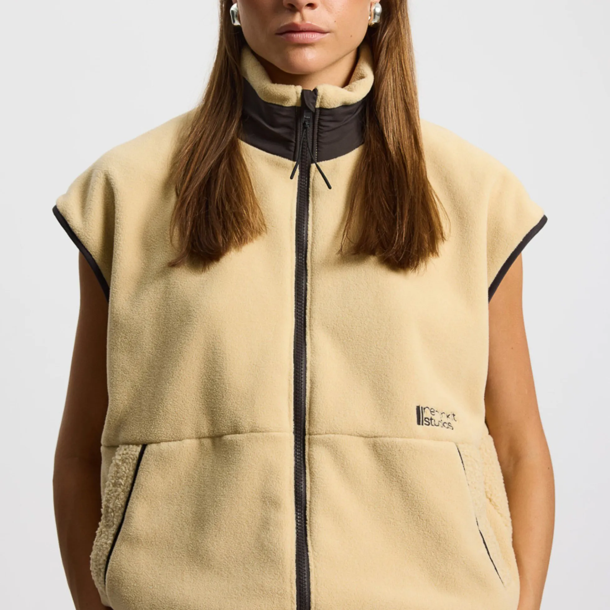 Fleece Gilet Terra, sandshell