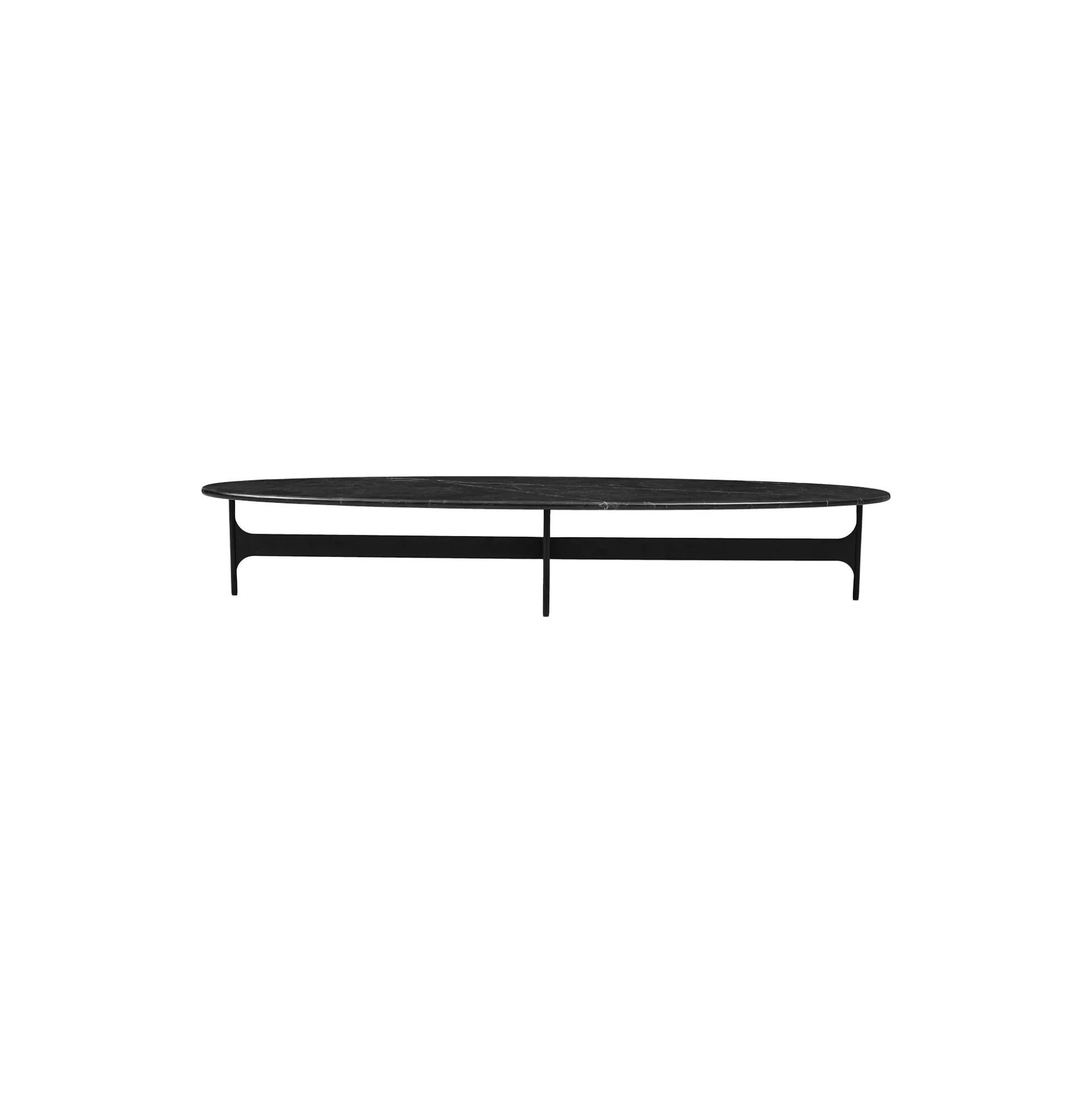 Floema Oval sofabord, black