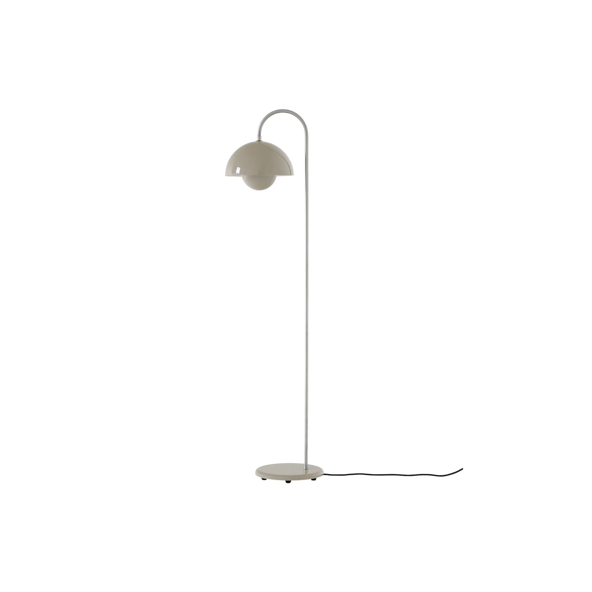 Flowerpot VP12 Floor Lamp, grey beige
