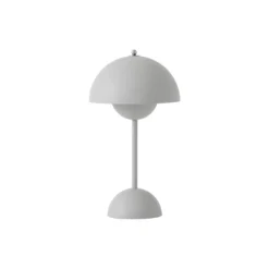 Flowerpot VP9 Portable Table Lamp, matt light grey