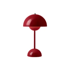 Flowerpot VP9 Portable Table Lamp, vermilion red