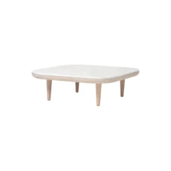 Fly SC4 Coffee Table, Bianco Carrara marble/oiled oak