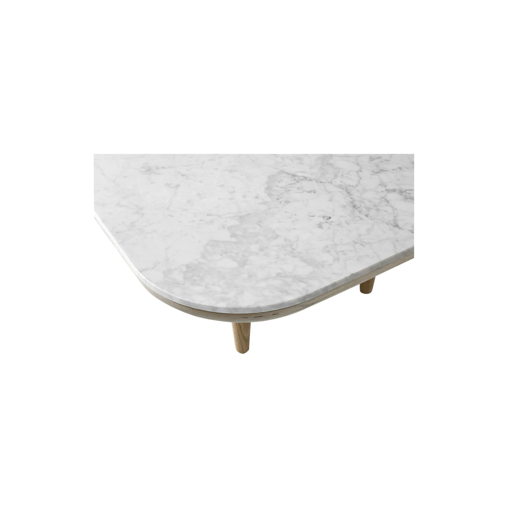 Fly SC11 Coffee Table, Bianco Carrara marble/oiled oak