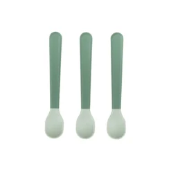 Foodie Easy-grip babyske 3-pak, green