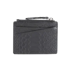 Frey Zip Card Holder, snake black