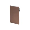 Furbo Single Aluminum Cardholder, dark brown