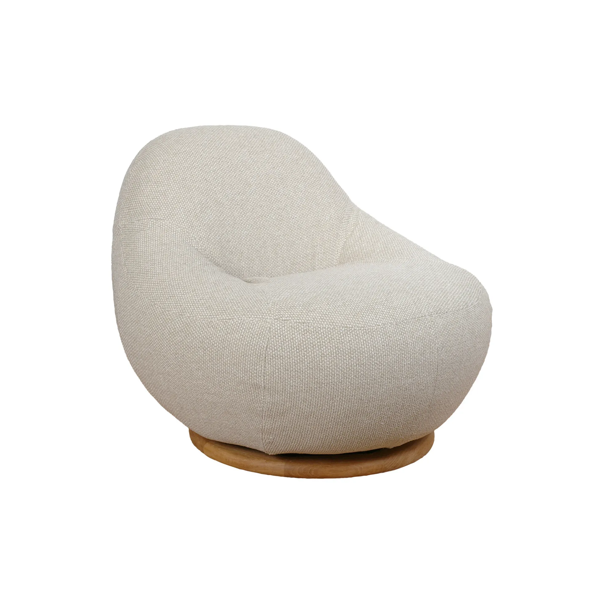Gem loungestol med drejefod, desert sand