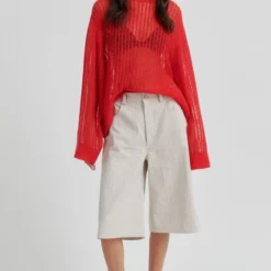 Georgina Knit O-Neck, poinciana