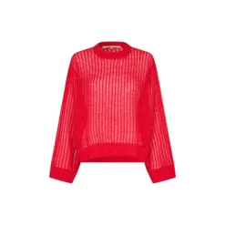 Georgina Knit O-Neck, poinciana