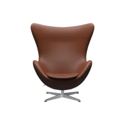 Ægget™ 3316 loungestol, Aura cognac/satin brushed aluminium