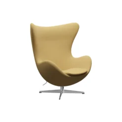 Ægget™ 3316 loungestol, Christianshavn 1110 yellow/satin brushed aluminium